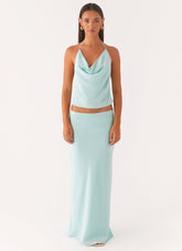 Another Life Halter Top - Pale Blue